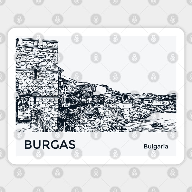 Burgas Bulgaria Sticker by Lakeric
